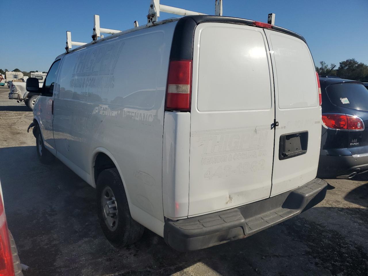 2014 Chevrolet Express VIN 1GCWGFCA5E1168277 Copart auction photo, front end damage thumbnail 2