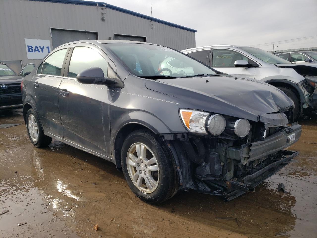 2013 Chevrolet Sonic VIN 1G1JC5SH7D4132210 Copart auction photo, front end damage thumbnail 4