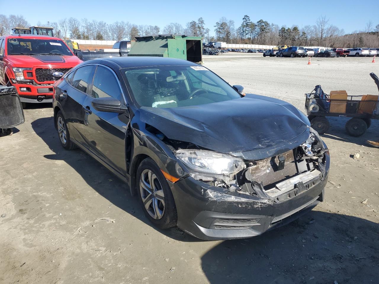 2016 Honda Civic VIN 19XFC2F51GE049354 Copart auction photo, front end damage thumbnail 4