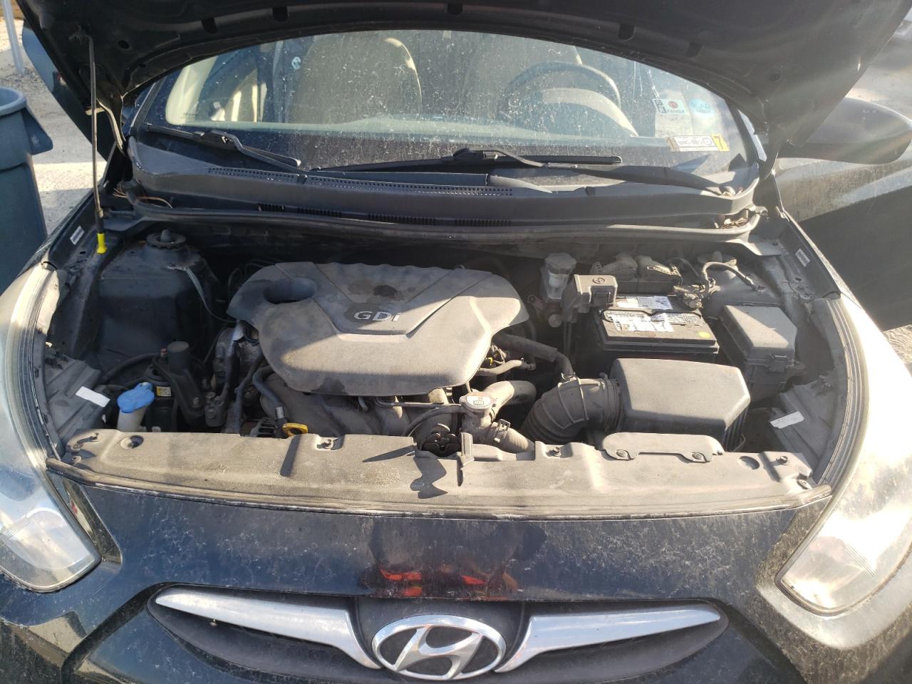 2013 Hyundai Accent VIN KMHCT4AE9DU561703 Copart auction photo, front end damage thumbnail 11