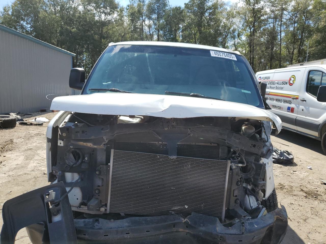 2010 Chevrolet Express VIN 1GCUGADX6A1117054 Copart auction photo, front end damage thumbnail 5