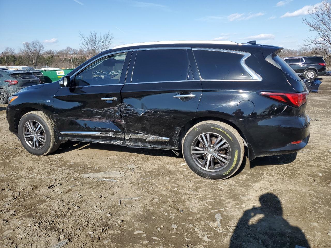 2018 Infiniti QX60 VIN 5N1DL0MM1JC504459 Copart auction photo, side / minor dent/scratches damage thumbnail 2