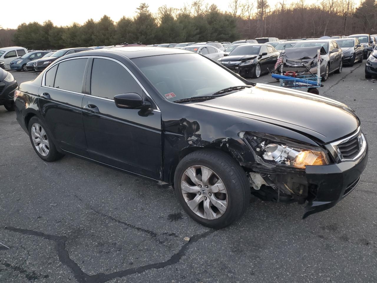2010 Honda Accord VIN 1HGCP2F83AA077167 Copart auction photo, front end damage thumbnail 4