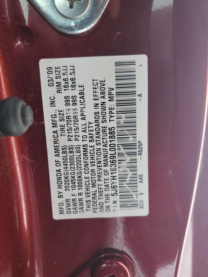 2009 Honda Element VIN 5J6YH18369L001885 Copart auction photo, front end damage thumbnail 15