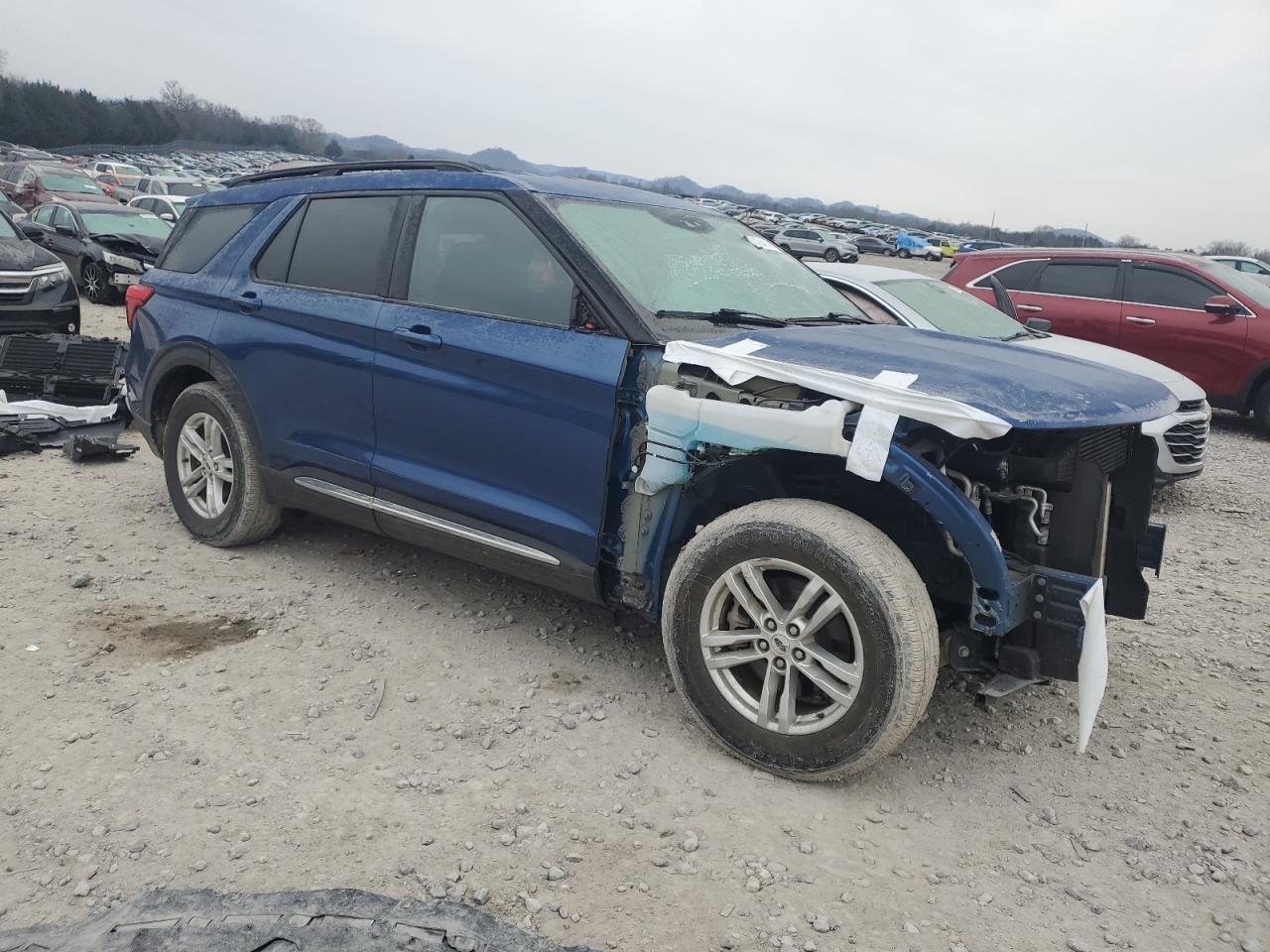 2020 Ford Explorer VIN 1FMSK7DH0LGA55177 Copart auction photo, front end damage thumbnail 4