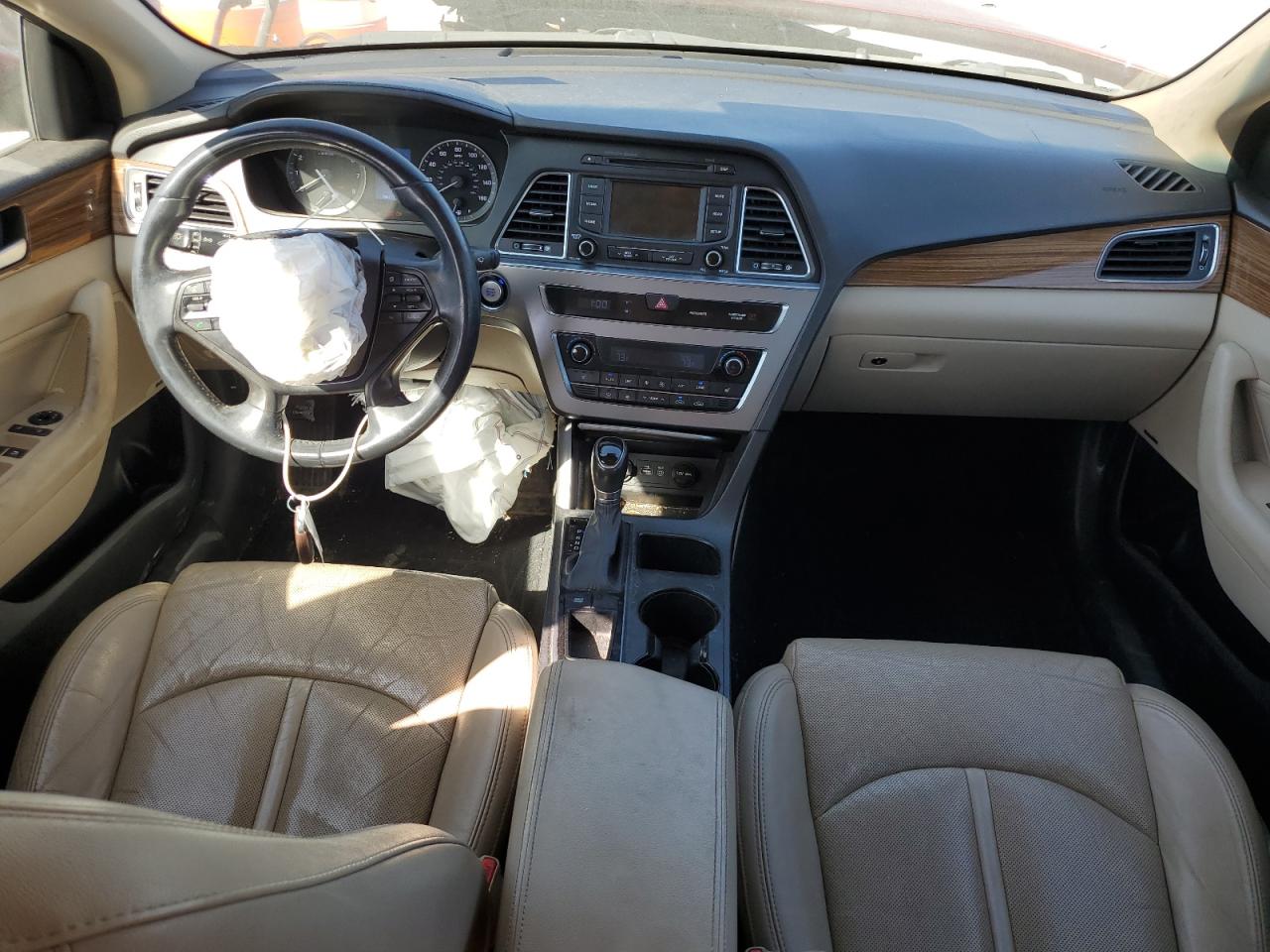 2015 Hyundai Sonata VIN 5NPE34AF6FH024757 Copart auction photo, front end / rear end damage thumbnail 8