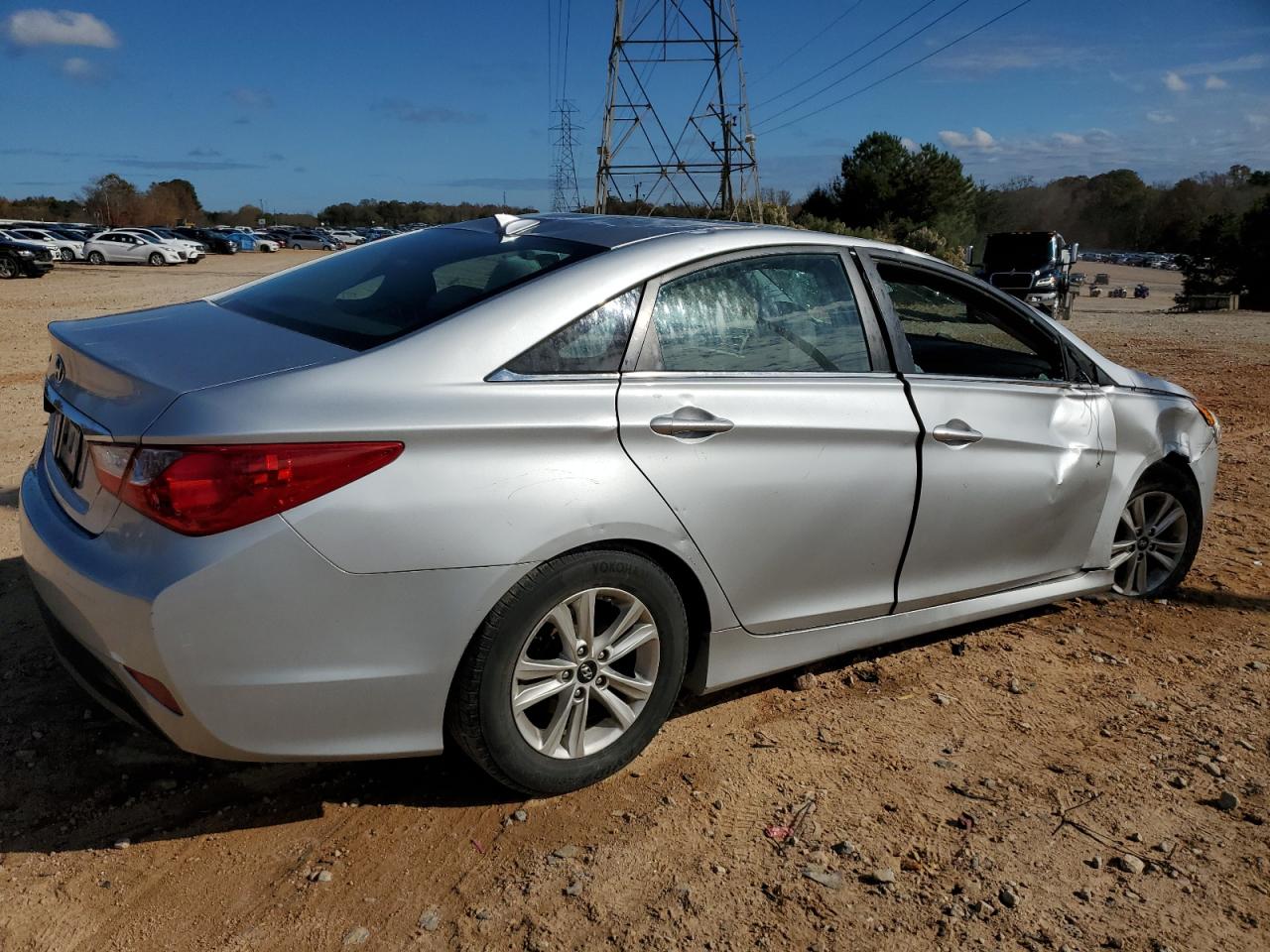 2014 Hyundai Sonata VIN 5NPEB4AC6EH838995 Copart auction photo, rollover damage thumbnail 3