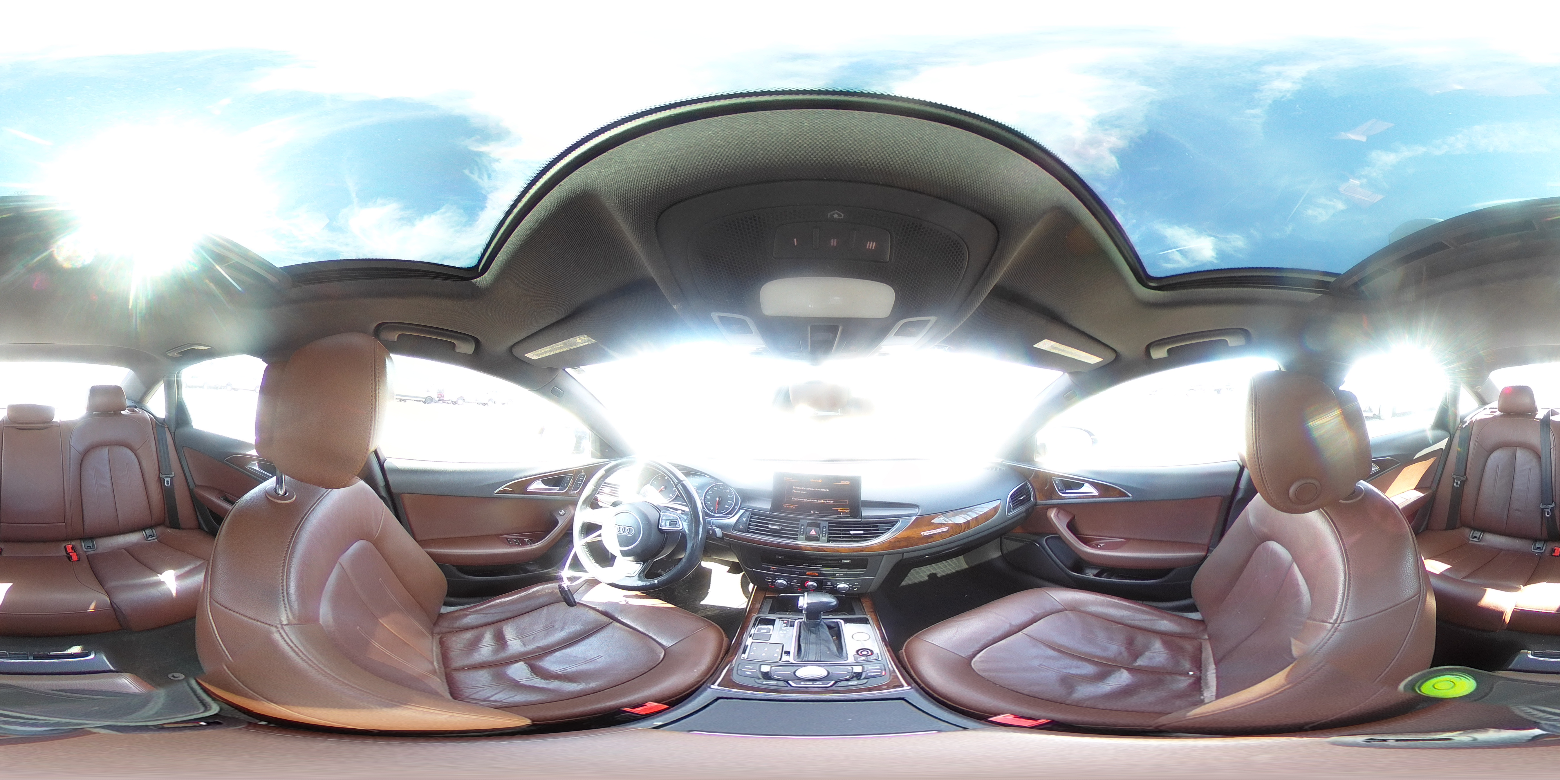 2015 Audi A6 VIN WAUFGAFC1FN013233 Copart auction photo, rear end damage thumbnail 13