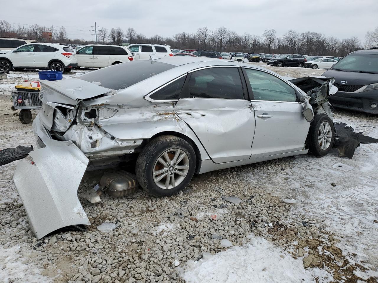 2015 Hyundai Sonata VIN 5NPE24AF5FH203505 Copart auction photo, all over damage thumbnail 3