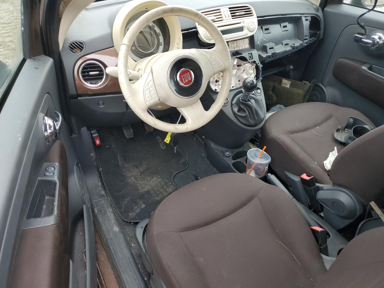 2013 Fiat 500 VIN 3C3CFFAR0DT612014 Copart auction photo, vandalism / minor dent/scratches damage thumbnail 8