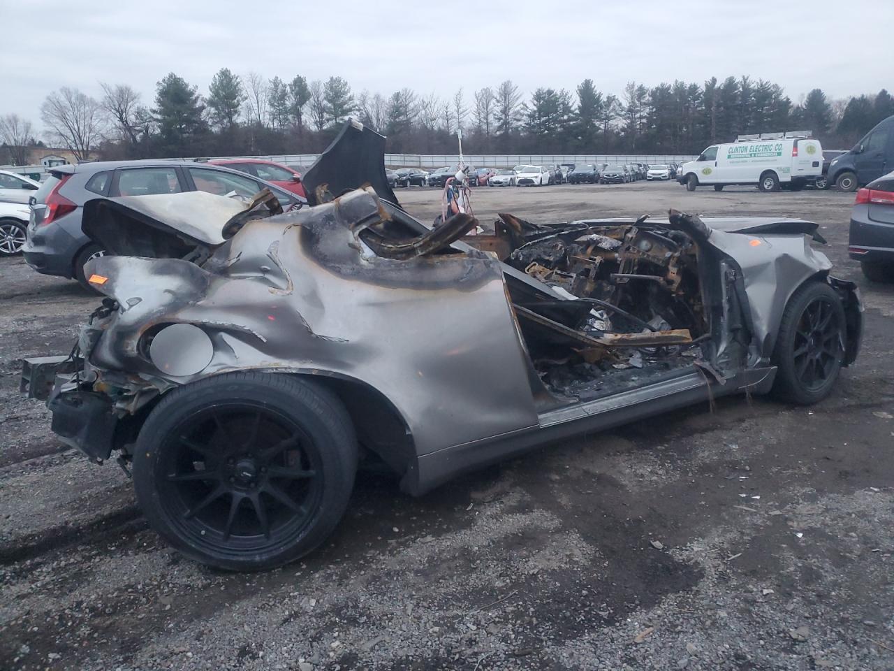 2005 Infiniti G VIN JNKCV54E85M414434 Copart auction photo, burn / all over damage thumbnail 3