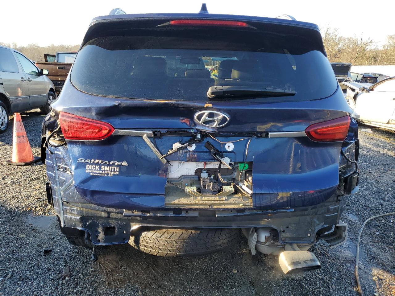 2019 Hyundai Santa Fe VIN 5NMS53AD3KH041870 Copart auction photo, rear end damage thumbnail 6