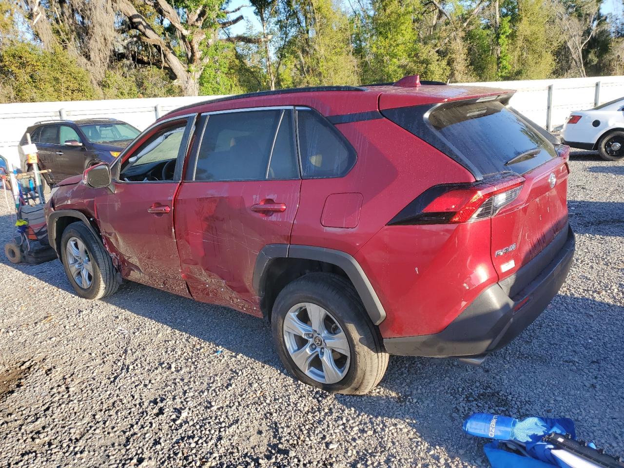 2021 Toyota RAV 4 VIN 2T3W1RFVXMW150584 Copart auction photo, side / front end damage thumbnail 2