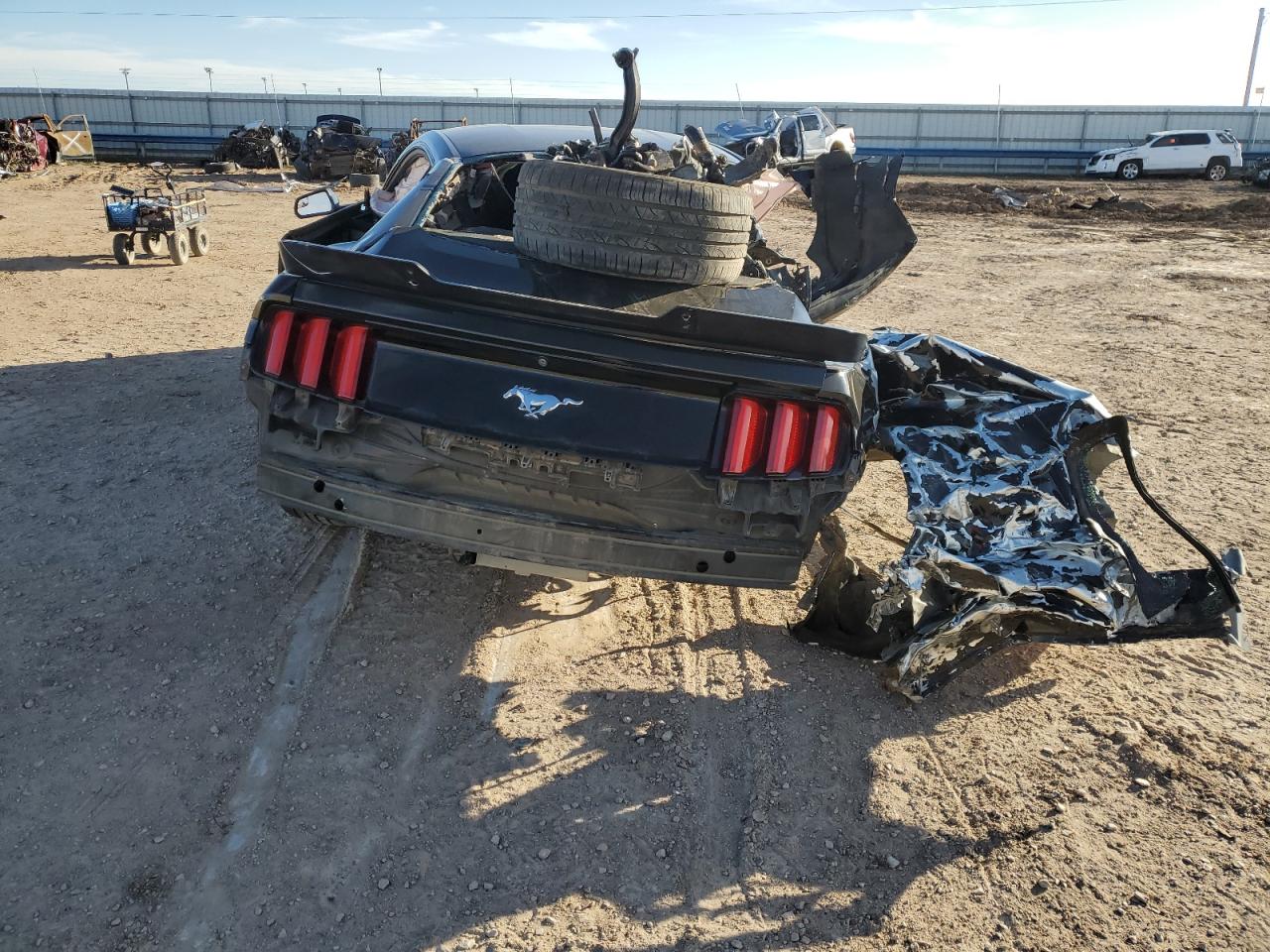 2016 Ford Mustang VIN 1FA6P8TH1G5267625 Copart auction photo, side / rear end damage thumbnail 6