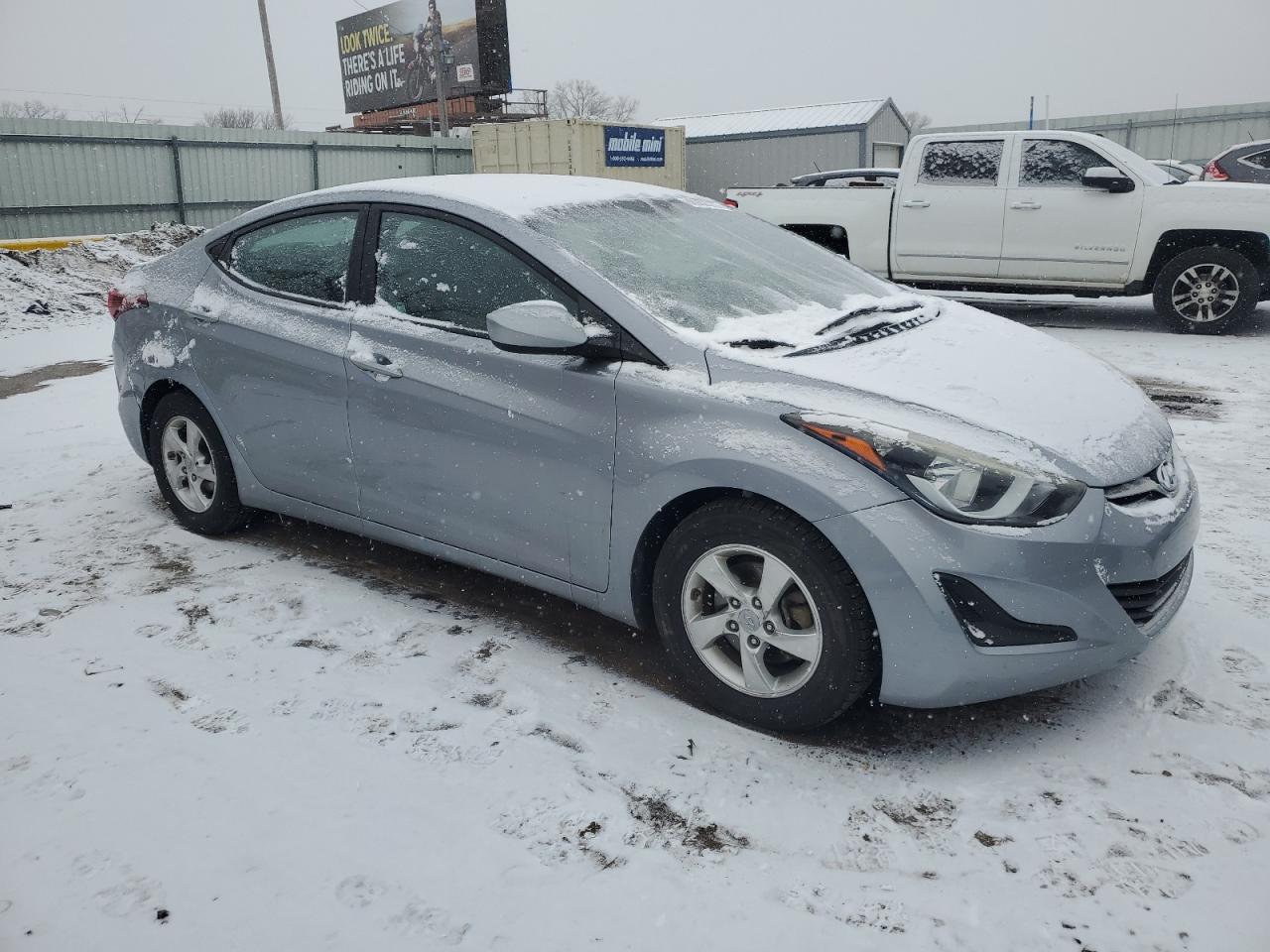 2015 Hyundai Elantra VIN 5NPDH4AE9FH610227 Copart auction photo, normal wear damage thumbnail 4
