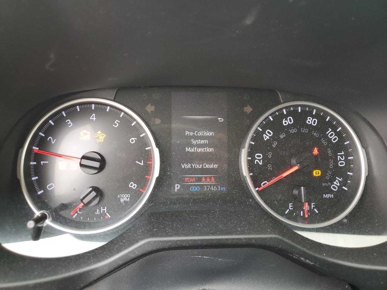 2020 Toyota RAV 4 VIN 2T3H1RFV2LW072597 Copart auction photo, front end damage thumbnail 9