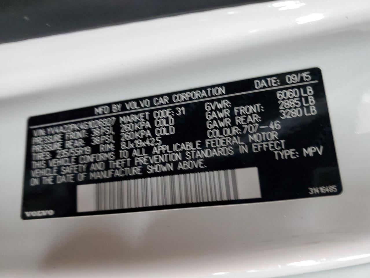 2016 Volvo XC90 VIN YV4A22PK4G1026927 Copart auction photo, burn - engine / burn - interior damage thumbnail 12
