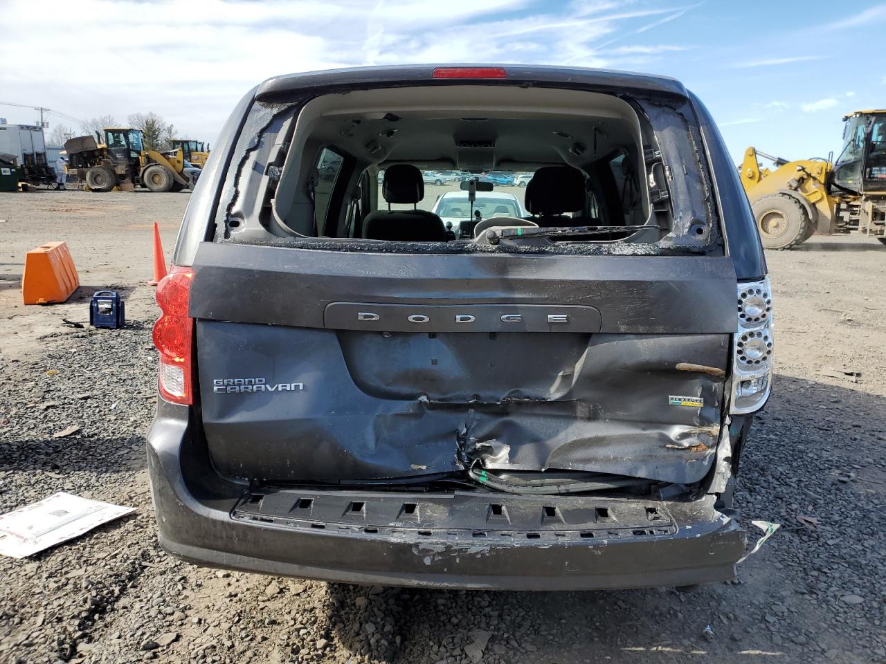 2019 Dodge Caravan VIN 2C4RDGBG0KR754698 Copart auction photo, rear end damage thumbnail 6
