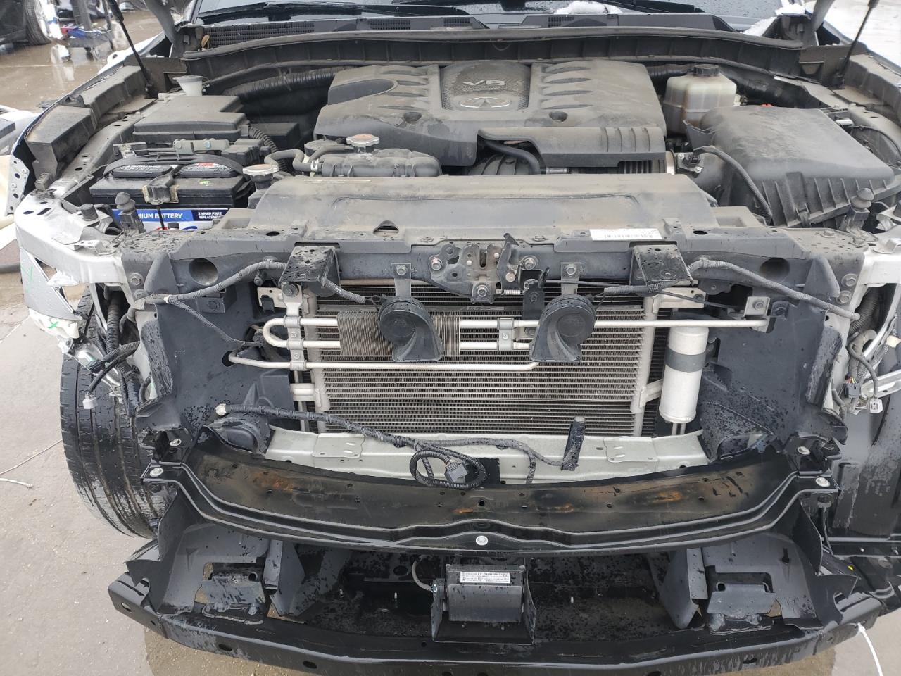 2016 Infiniti QX80 VIN JN8AZ2NF6G9611227 Copart auction photo, front end damage thumbnail 12