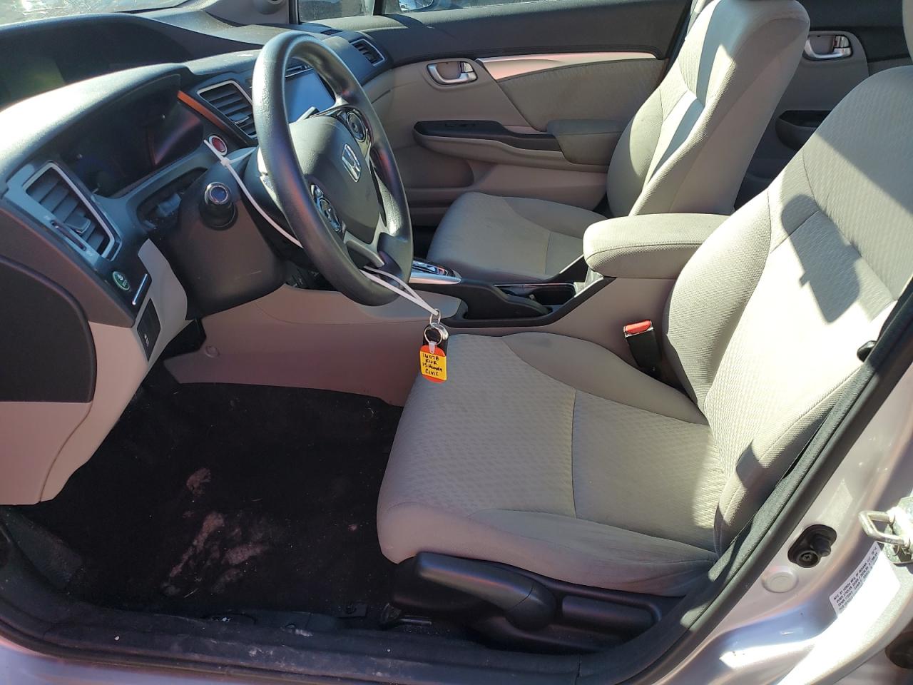 2015 Honda Civic VIN 19XFB2F83FE011586 Copart auction photo, hail / minor dent/scratches damage thumbnail 7