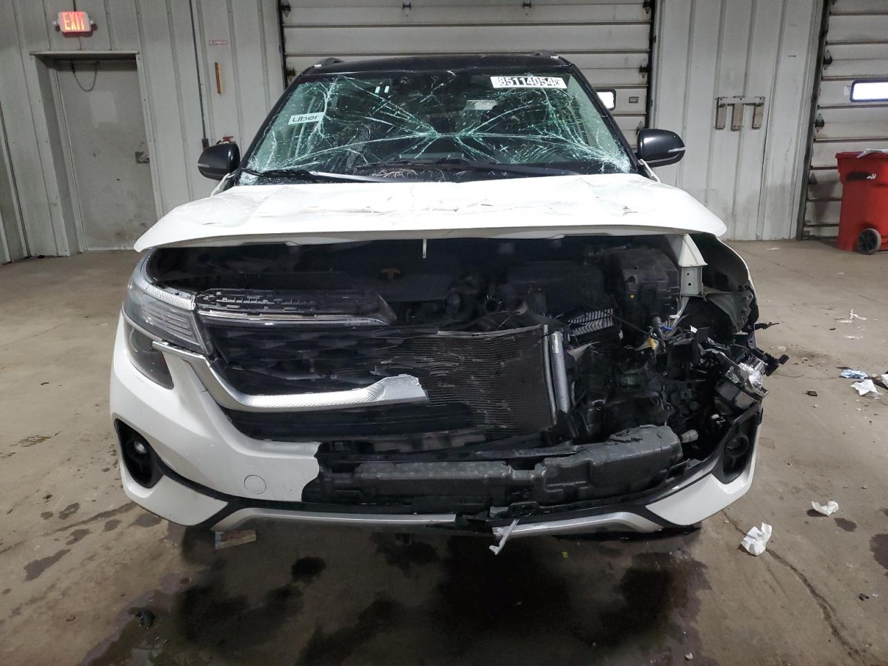 2021 KIA Seltos VIN KNDEU2AAXM7147730 Copart auction photo, front end damage thumbnail 5