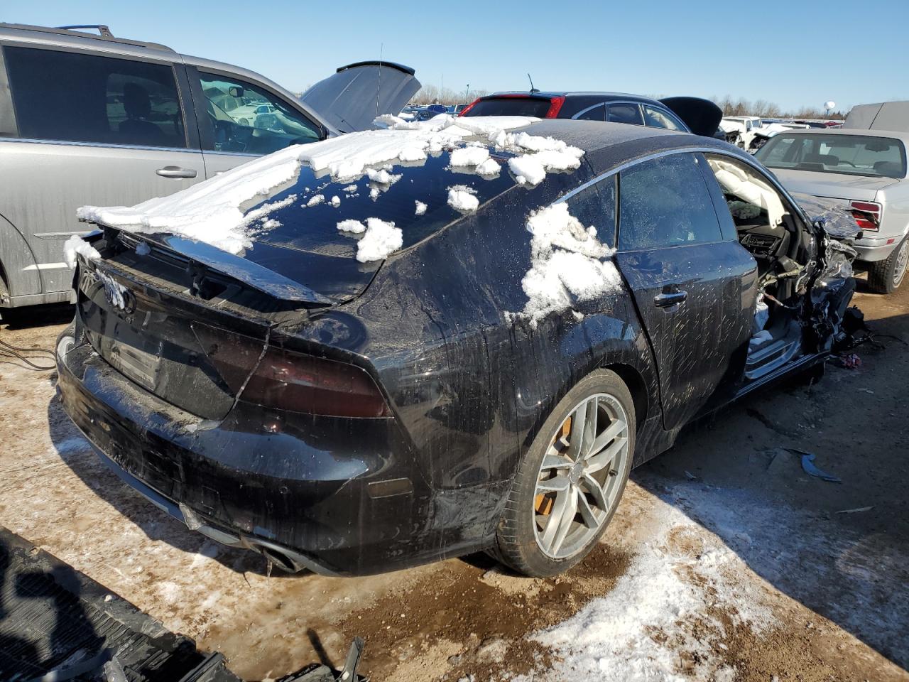 2013 Audi A7 VIN WAU2GAFCXDN116694 Copart auction photo, front end / side damage thumbnail 3