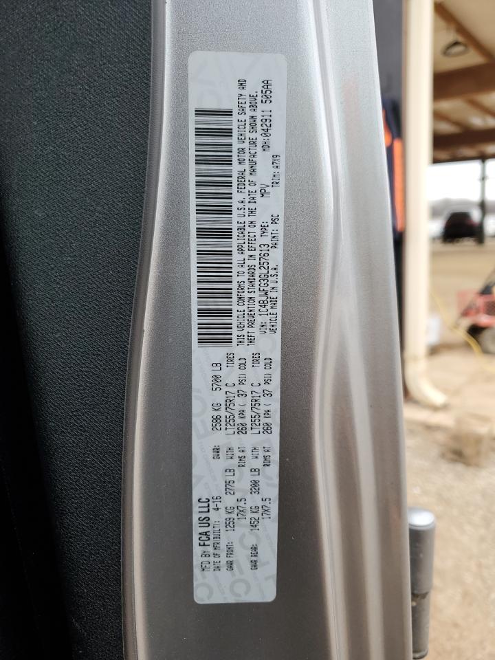 2016 Jeep Wrangler VIN 1C4BJWFG3GL257613 Copart auction photo, side / undercarriage damage thumbnail 13