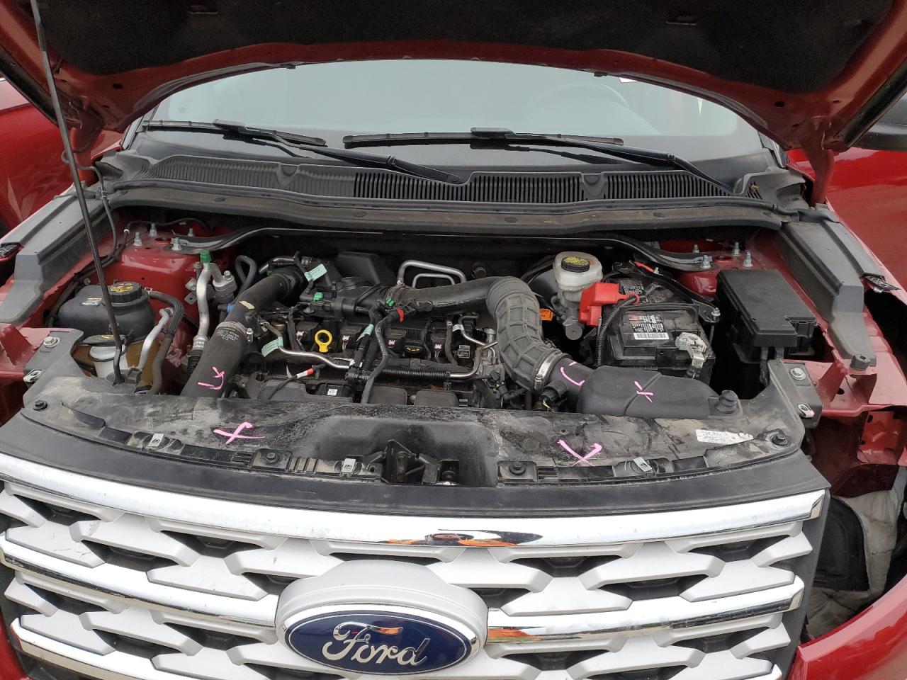 2019 Ford Explorer VIN 1FM5K8DH9KGA95209 Copart auction photo, mechanical / front end damage thumbnail 12