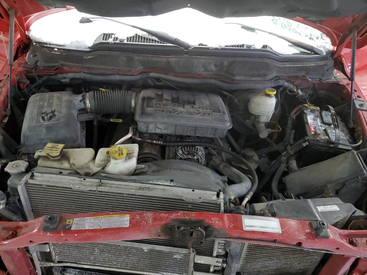 2007 Dodge RAM VIN 1D7HU18N07S183594 Copart auction photo, front end / undercarriage damage thumbnail 11