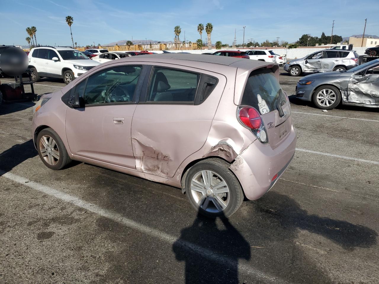 2013 Chevrolet Spark VIN KL8CB6S91DC501031 Copart auction photo, front end / side damage thumbnail 2