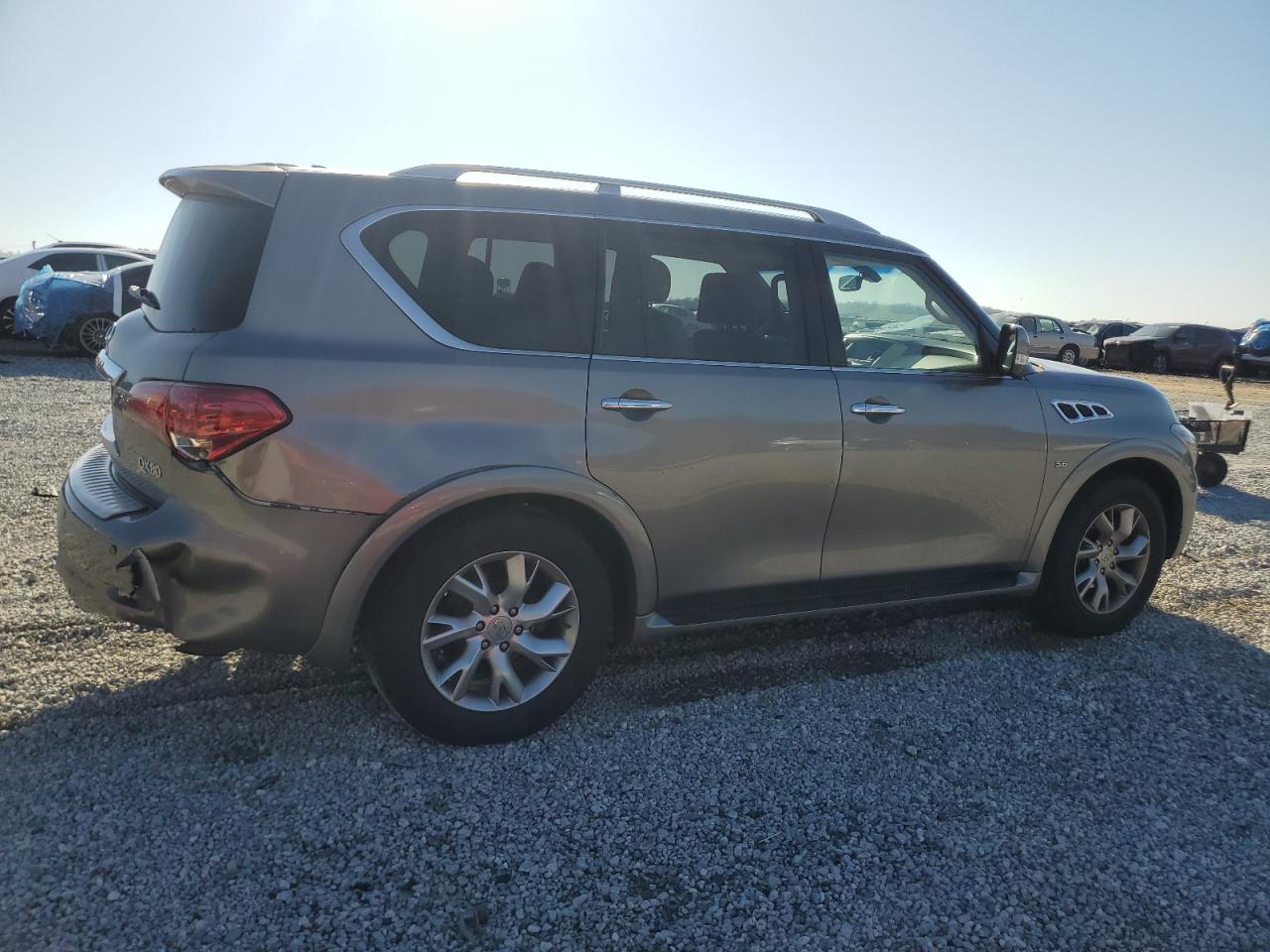 2014 Infiniti QX80 VIN JN8AZ2NF4E9552904 Copart auction photo, rear end / mechanical damage thumbnail 3