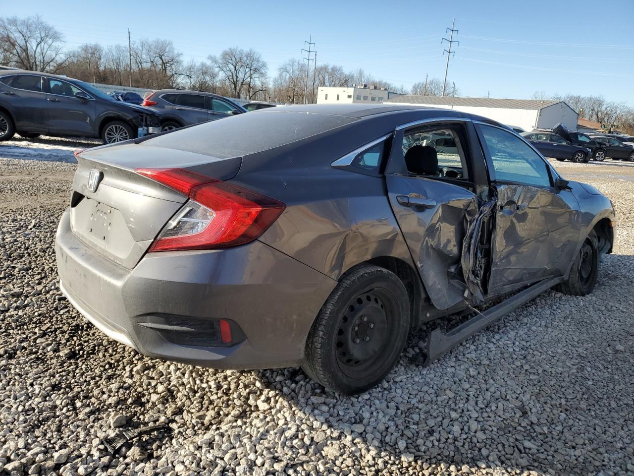 2019 Honda Civic VIN 2HGFC2F66KH567841 Copart auction photo, side / minor dent/scratches damage thumbnail 3