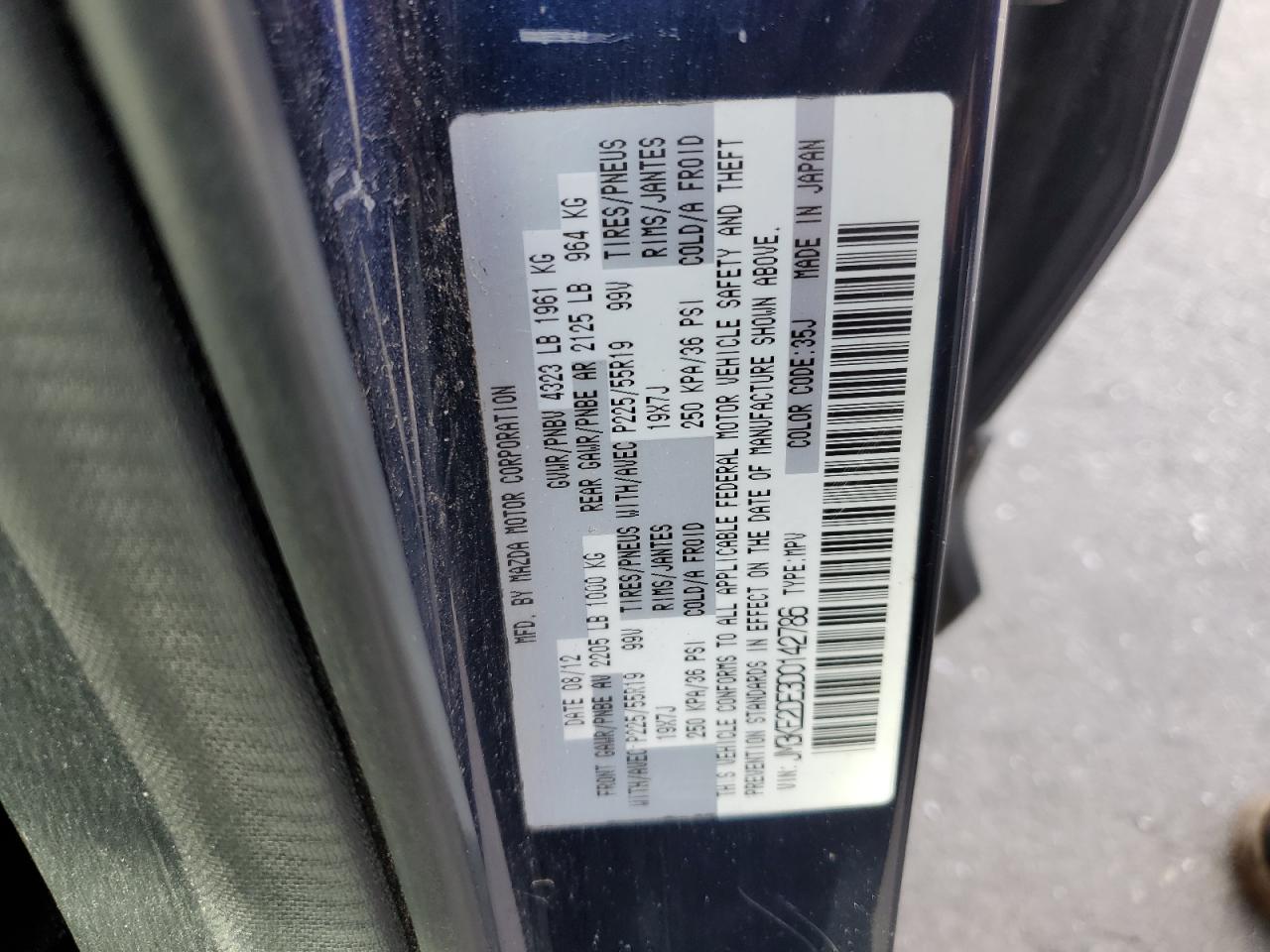 2013 Mazda CX-5 VIN JM3KE2DE3D0142786 Copart auction photo, front end damage thumbnail 13