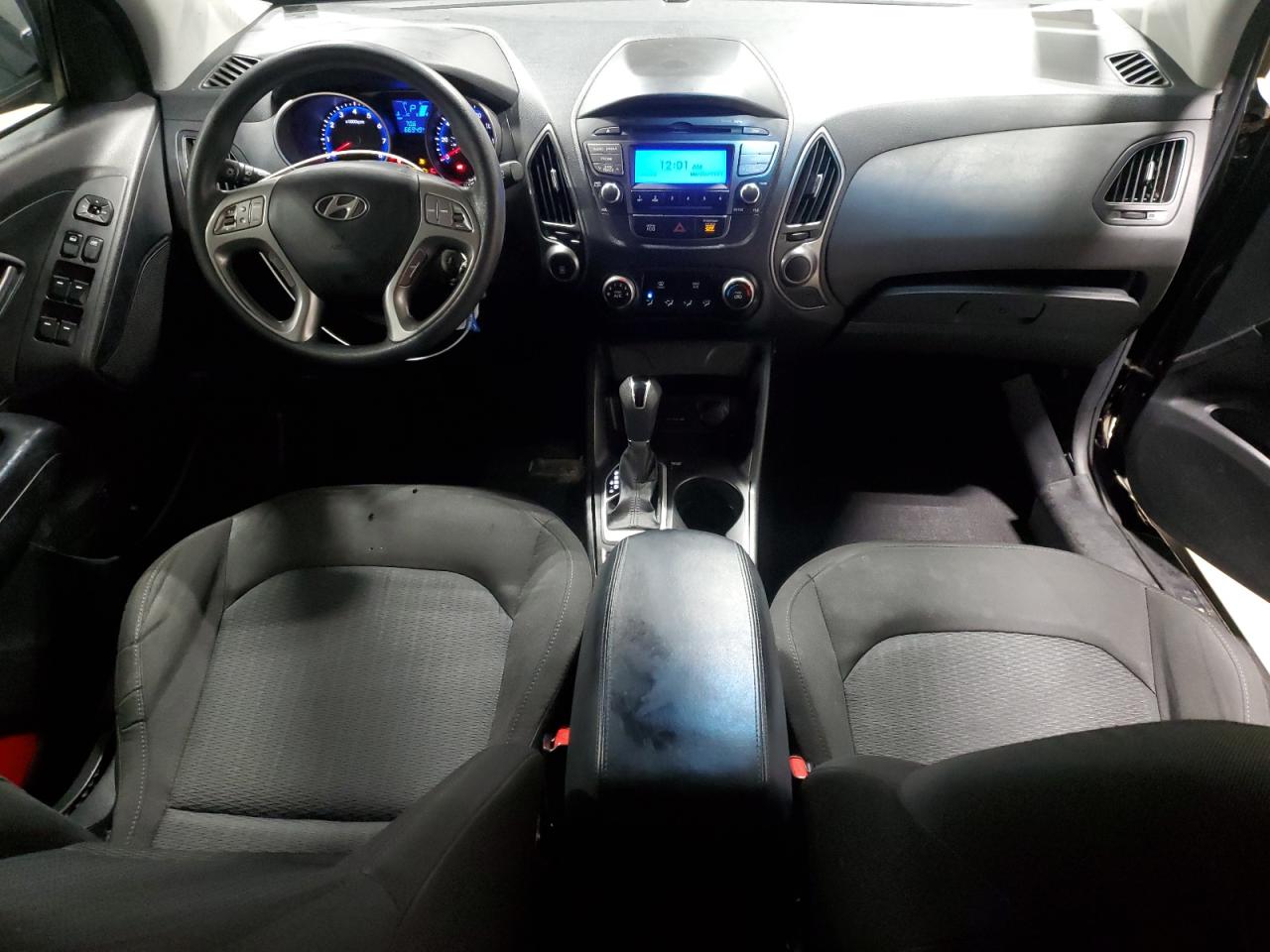 2014 Hyundai Tucson VIN KM8JTCAF1EU817389 Copart auction photo, front end / side damage thumbnail 8