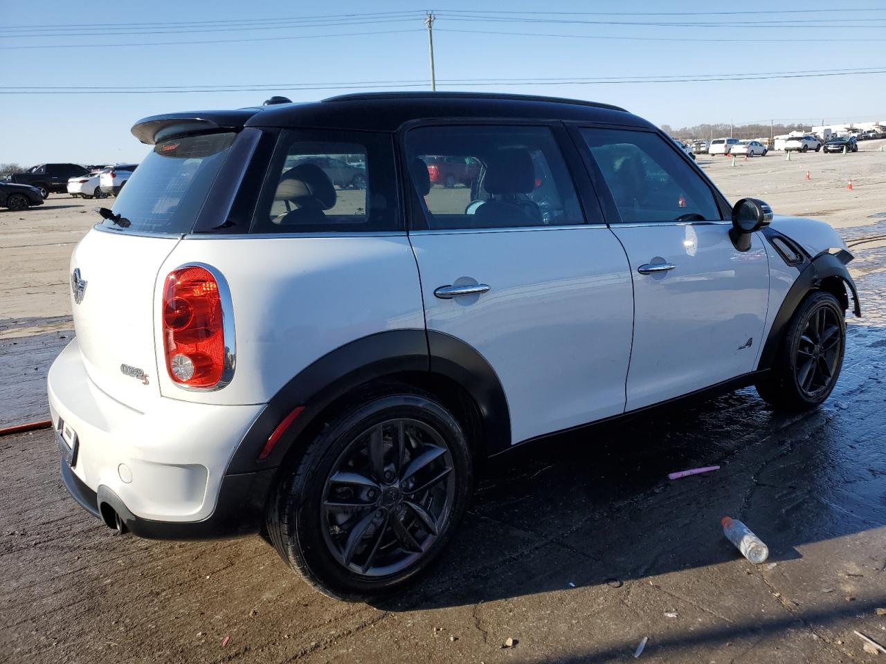 2012 MINI Cooper VIN WMWZC5C57CWL57371 Copart auction photo, front end / side damage thumbnail 3