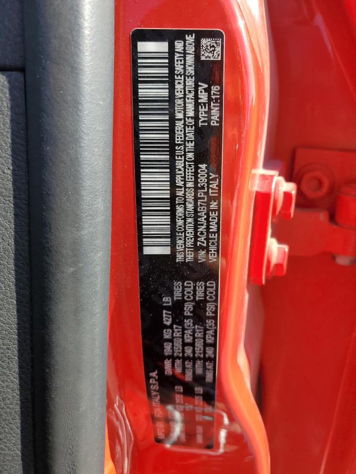 2020 Jeep Renegade VIN ZACNJAAB7LPL39004 Copart auction photo, front end damage thumbnail 14