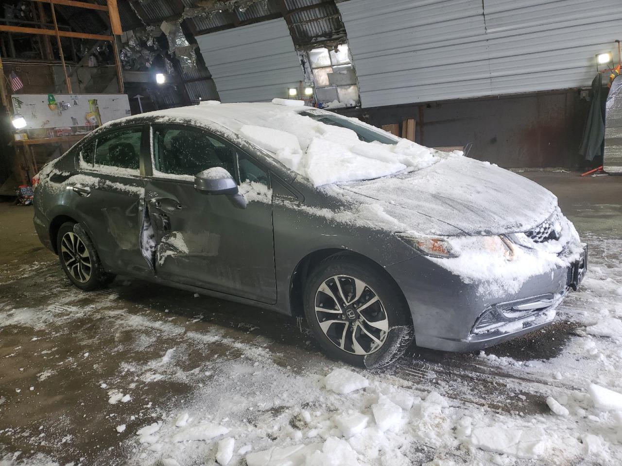 2013 Honda Civic VIN 19XFB2F84DE261920 Copart auction photo, side damage thumbnail 4