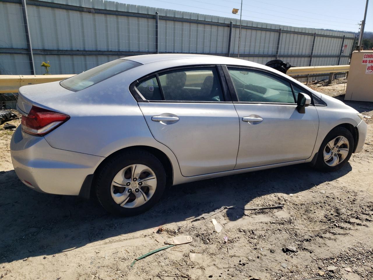 2014 Honda Civic VIN 19XFB2F59EE026839 Copart auction photo, front end / side damage thumbnail 3