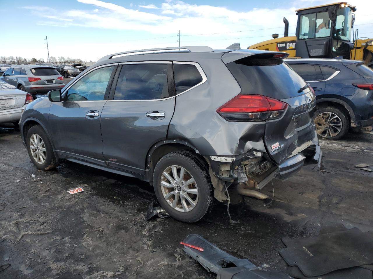 2017 Nissan Rogue VIN 5N1AT2MV2HC866057 Copart auction photo, rear end damage thumbnail 2