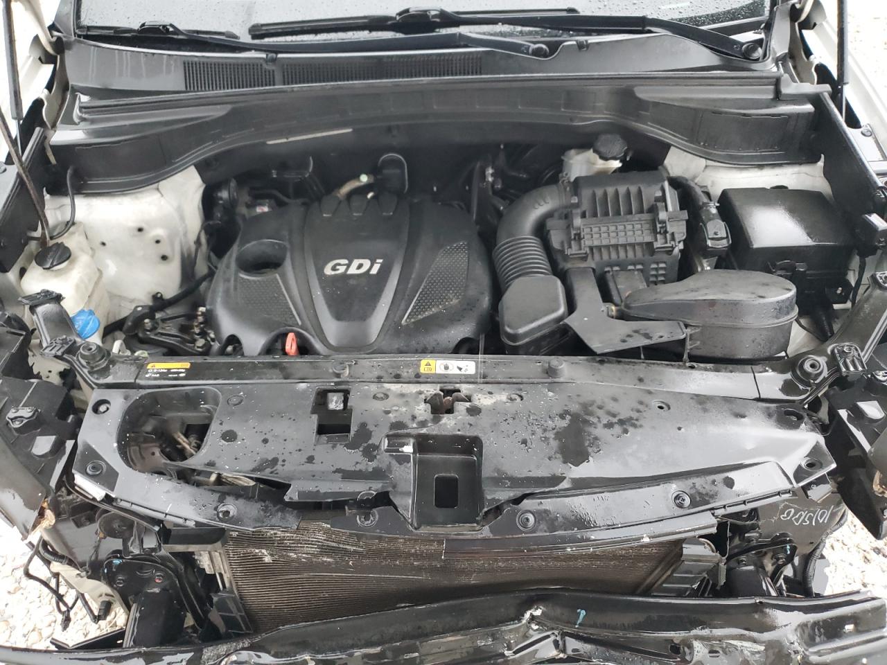 2014 Hyundai Santa Fe VIN 5XYZU3LB6EG138265 Copart auction photo, front end / minor dent/scratches damage thumbnail 12