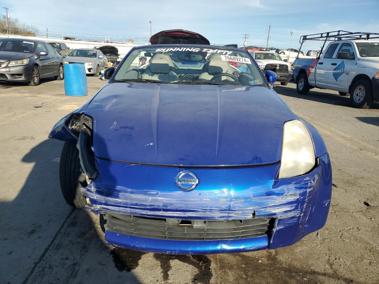 2004 Nissan 350Z VIN JN1AZ36A64T010843 Copart auction photo, front end damage thumbnail 5