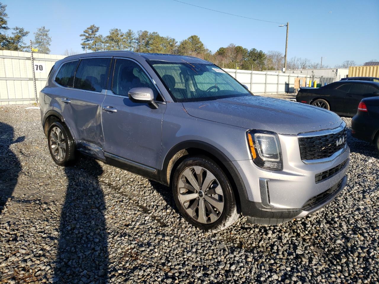 2022 KIA Telluride VIN 5XYP64HC1NG291628 Copart auction photo, side damage thumbnail 4