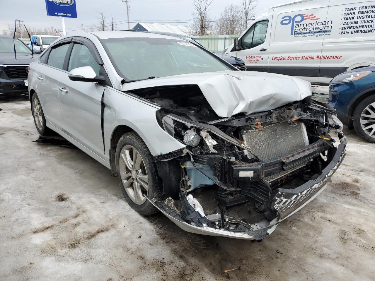 2019 Hyundai Sonata VIN 5NPE34AF1KH809150 Copart auction photo, front end / minor dent/scratches damage thumbnail 4
