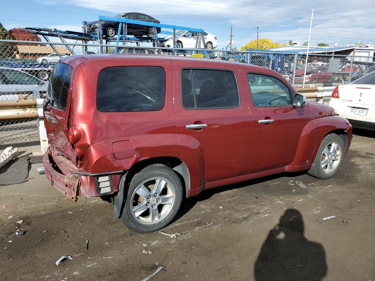 2009 Chevrolet HHR VIN 3GNCA23V09S525277 Copart auction photo, rear end damage thumbnail 3