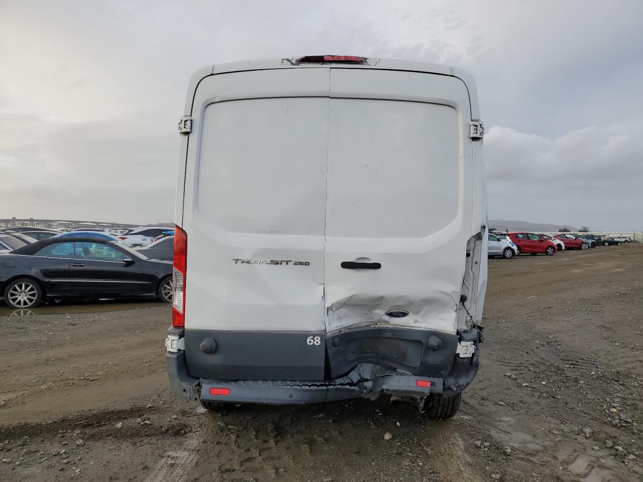 2017 Ford Transit VIN 1FTYR2CM3HKA86648 Copart auction photo, rear end damage thumbnail 6
