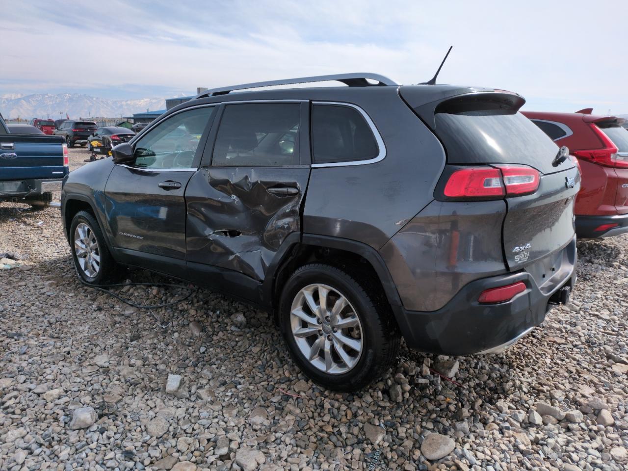 2015 Jeep Grand Cherokee VIN 1C4PJMDS9FW688732 Copart auction photo, side damage thumbnail 2
