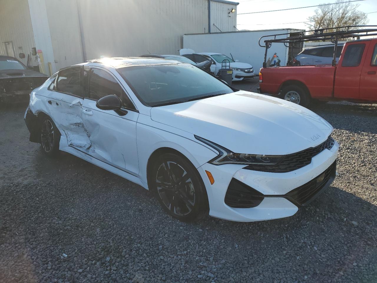 2023 KIA K5 VIN 5XXG64J28PG204476 Copart auction photo, side / rear end damage thumbnail 4