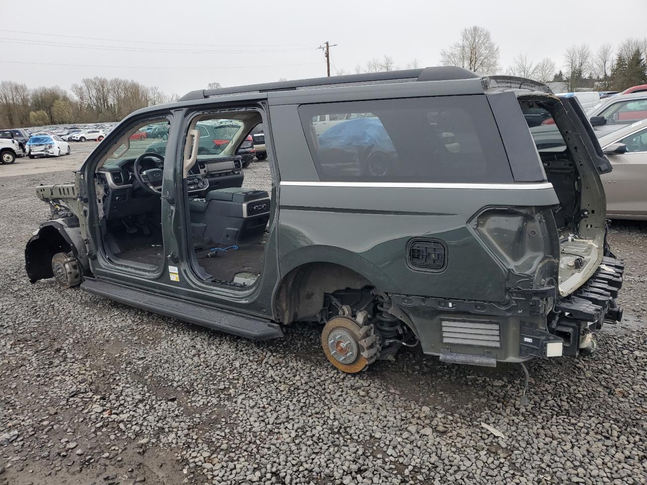 2022 Ford Expedition VIN 1FMJK1JT1NEA21152 Copart auction photo, stripped / vandalism damage thumbnail 2