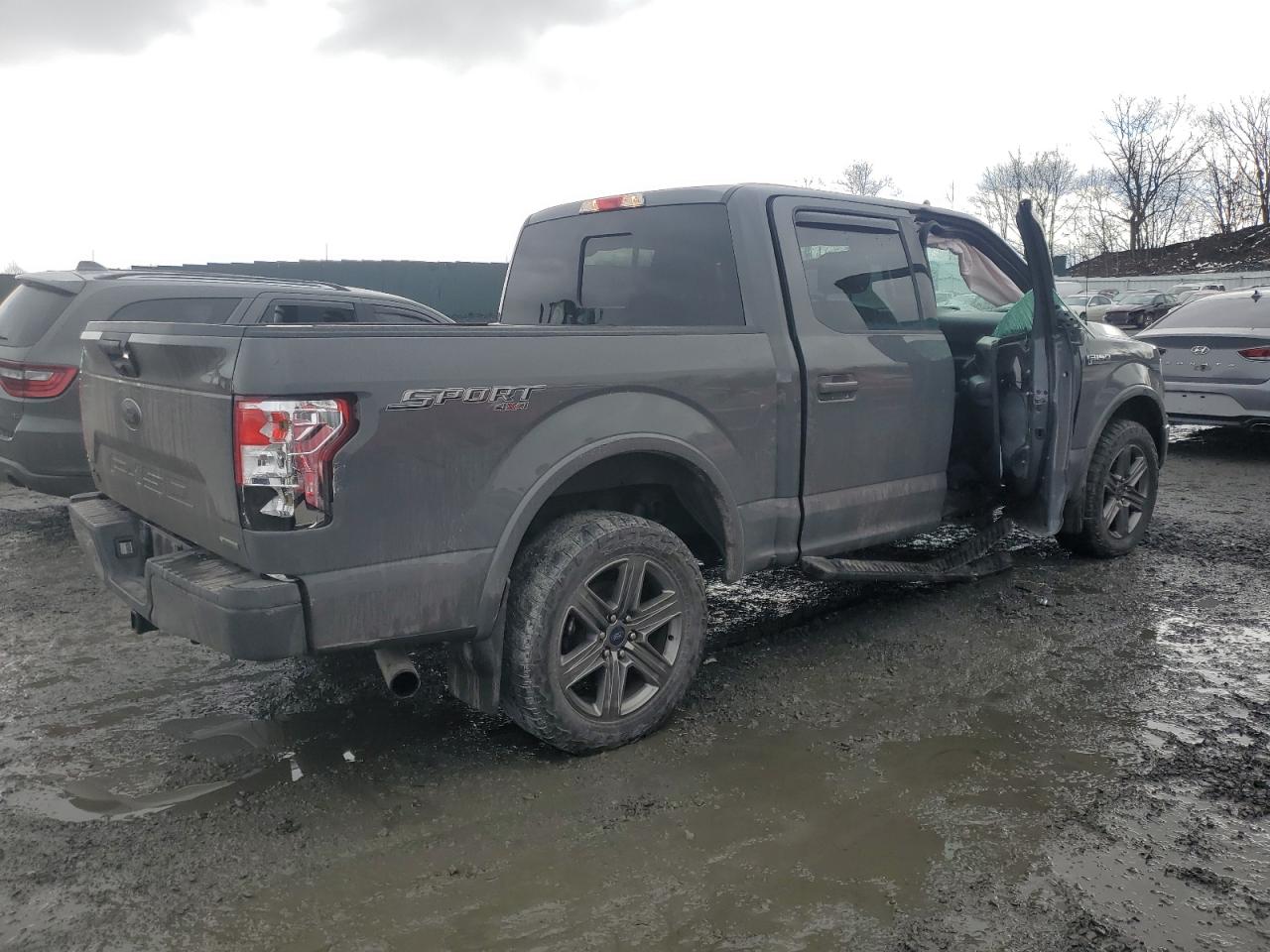 2020 Ford F-150 VIN 1FTEW1E46LFC15230 Copart auction photo, side damage thumbnail 3