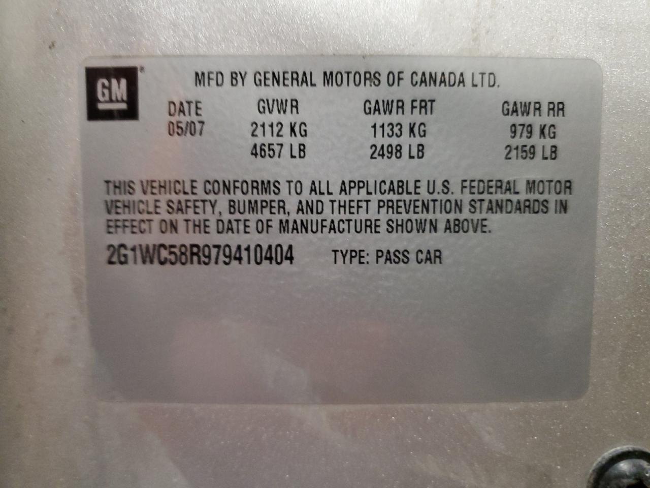 2013 Chevrolet Impala VIN 2G1WA5E35D1119253 Copart auction photo, front end damage thumbnail 12